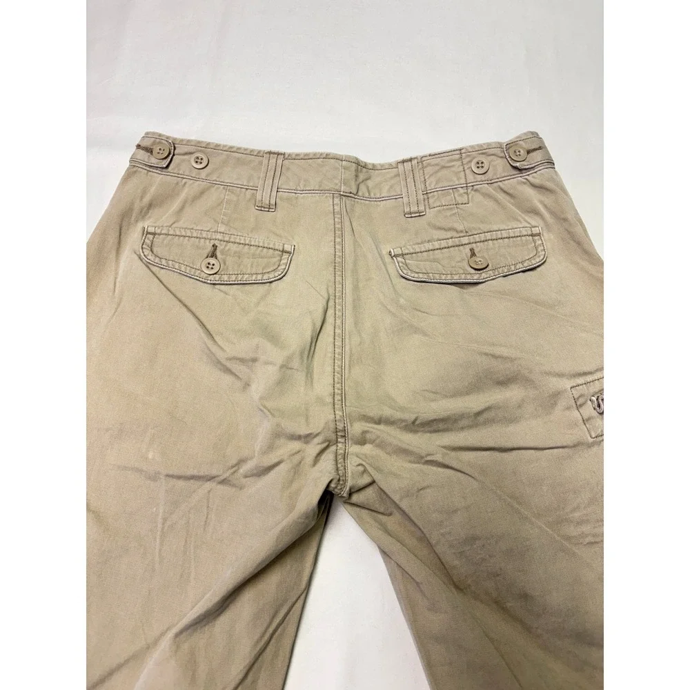 VTG Y2K Polo Ralph‎ Lauren Mens Cargo Pants Khaki Tan Size 16 W28XL28